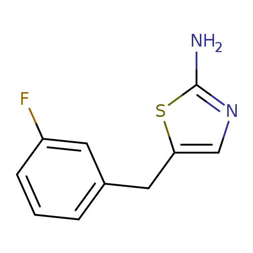 Fc1cccc(c1)Cc1cnc(s1)N