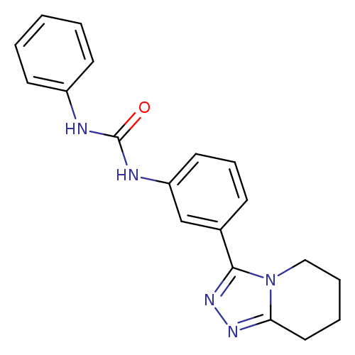 O=C(Nc1ccccc1)Nc1cccc(c1)c1nnc2n1CCCC2