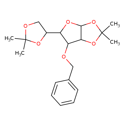 CC1(C)OC2C(O1)OC(C2OCc1ccccc1)C1COC(O1)(C)C