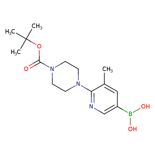 O=C(N1CCN(CC1)c1ncc(cc1C)B(O)O)OC(C)(C)C