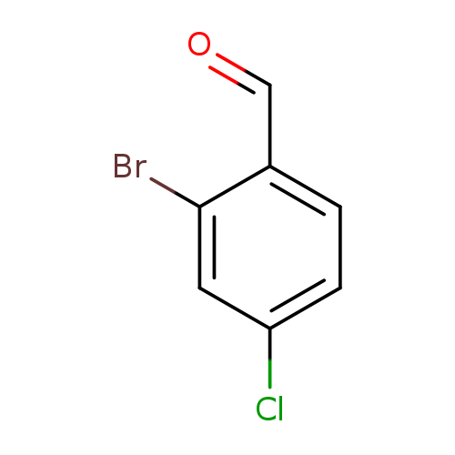 O=Cc1ccc(cc1Br)Cl