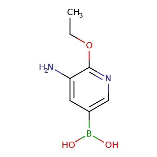 CCOc1ncc(cc1N)B(O)O