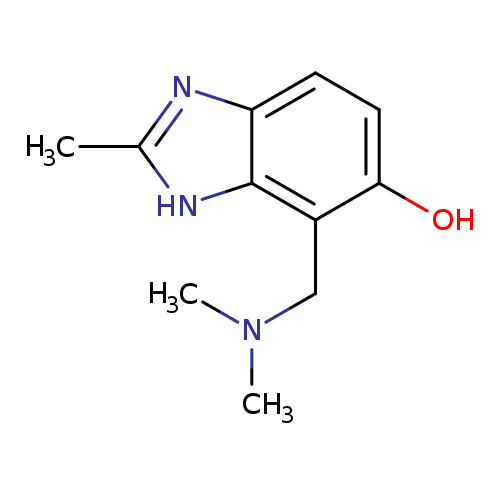 CN(Cc1c(O)ccc2c1[nH]c(n2)C)C
