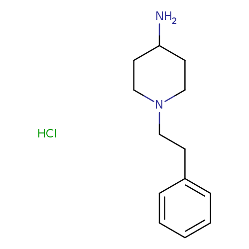 NC1CCN(CC1)CCc1ccccc1.Cl