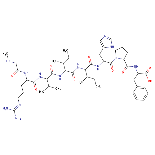 CNCC(=O)NC(C(=O)NC(C(=O)NC(C(=O)NC(C(=O)NC(C(=O)N1CCCC1C(=O)NC(C(=O)O)Cc1ccccc1)Cc1[nH]cnc1)C(CC)C)C(CC)C)C(C)C)CCCN=C(N)N