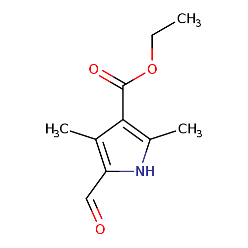 CCOC(=O)c1c(C)[nH]c(c1C)C=O