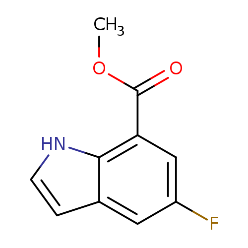 COC(=O)c1cc(F)cc2c1[nH]cc2