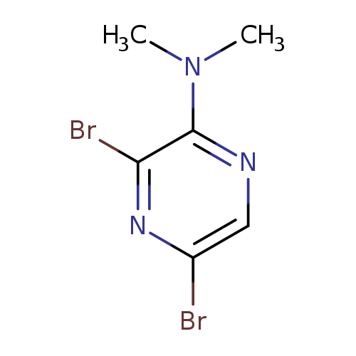 CN(c1ncc(nc1Br)Br)C