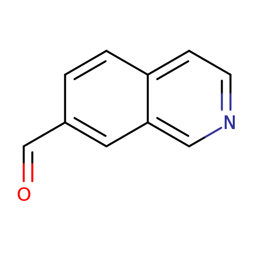 O=Cc1ccc2c(c1)cncc2