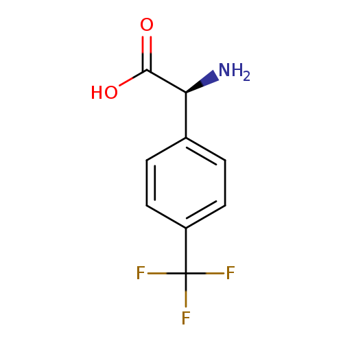 N[C@@H](c1ccc(cc1)C(F)(F)F)C(=O)O