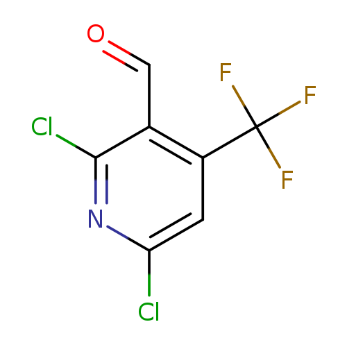 O=Cc1c(Cl)nc(cc1C(F)(F)F)Cl