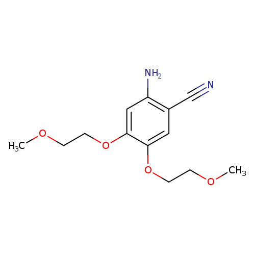 COCCOc1cc(C#N)c(cc1OCCOC)N