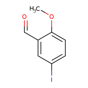 O=Cc1cc(I)ccc1OC