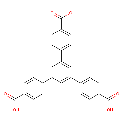 OC(=O)c1ccc(cc1)c1cc(cc(c1)c1ccc(cc1)C(=O)O)c1ccc(cc1)C(=O)O