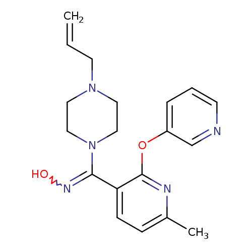 C=CCN1CCN(CC1)C(=NO)c1ccc(nc1Oc1cccnc1)C