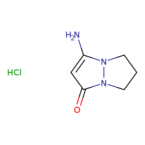 Nc1cc(=O)n2n1CCC2.Cl