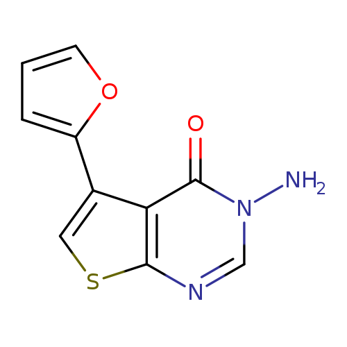 Nn1cnc2c(c1=O)c(cs2)c1ccco1