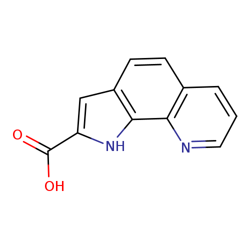 OC(=O)c1cc2c([nH]1)c1ncccc1cc2