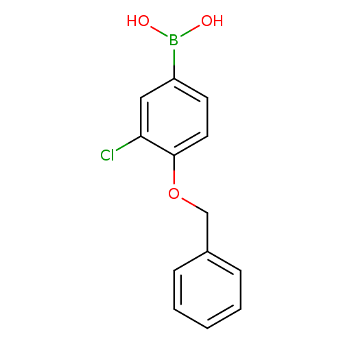 Clc1cc(ccc1OCc1ccccc1)B(O)O