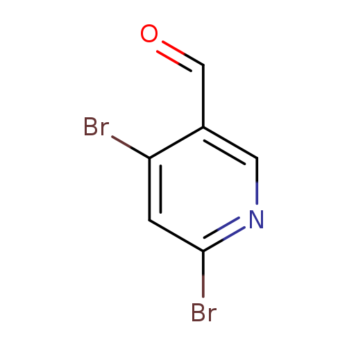 Brc1cc(Br)ncc1C=O