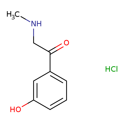 CNCC(=O)c1cccc(c1)O.Cl