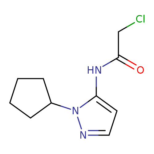 ClCC(=O)Nc1ccnn1C1CCCC1
