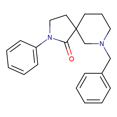 O=C1N(CCC21CCCN(C2)Cc1ccccc1)c1ccccc1