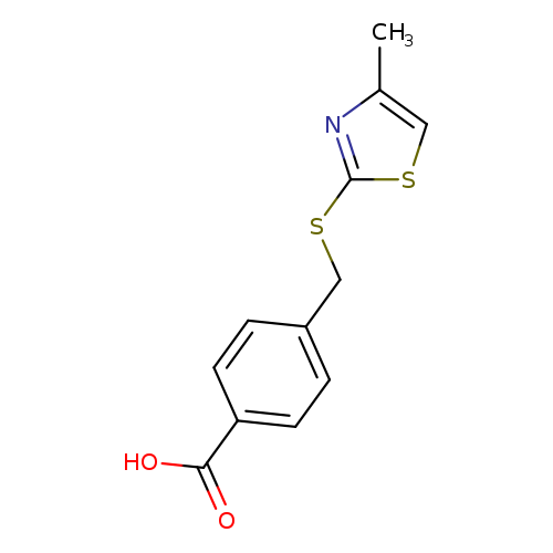 OC(=O)c1ccc(cc1)CSc1scc(n1)C