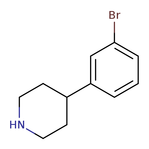 Brc1cccc(c1)C1CCNCC1