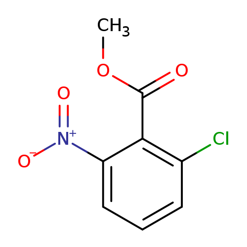 COC(=O)c1c(Cl)cccc1[N+](=O)[O-]