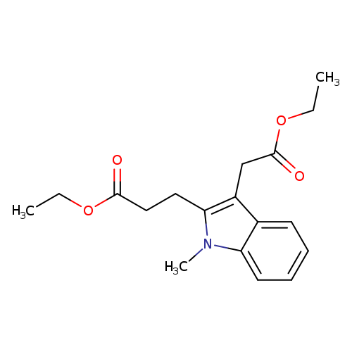 CCOC(=O)CCc1c(CC(=O)OCC)c2c(n1C)cccc2