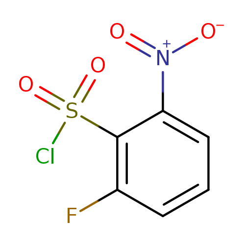 [O-][N+](=O)c1cccc(c1S(=O)(=O)Cl)F