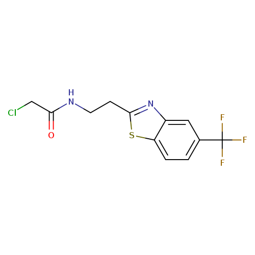 ClCC(=O)NCCc1nc2c(s1)ccc(c2)C(F)(F)F
