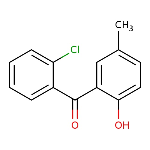 Cc1ccc(c(c1)C(=O)c1ccccc1Cl)O