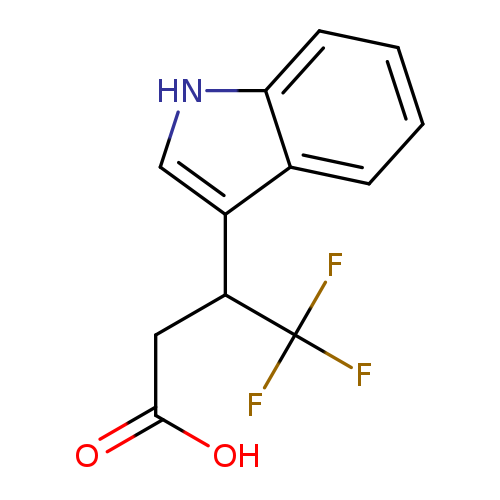 OC(=O)CC(C(F)(F)F)c1c[nH]c2c1cccc2