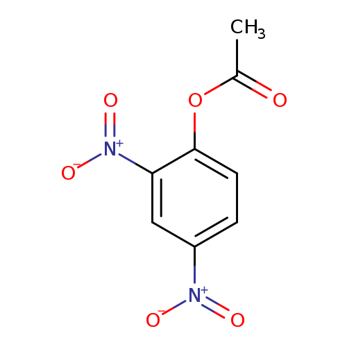 CC(=O)Oc1ccc(cc1[N+](=O)[O-])[N+](=O)[O-]