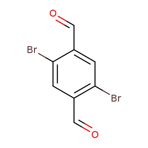 O=Cc1cc(Br)c(cc1Br)C=O