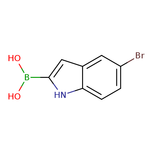 Brc1ccc2c(c1)cc([nH]2)B(O)O