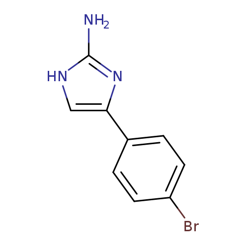 Brc1ccc(cc1)c1c[nH]c(n1)N