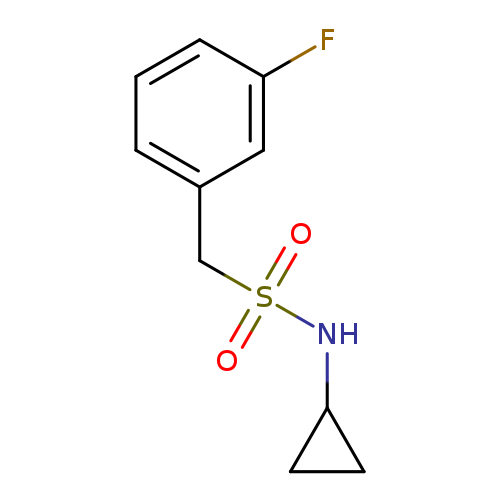 Fc1cccc(c1)CS(=O)(=O)NC1CC1