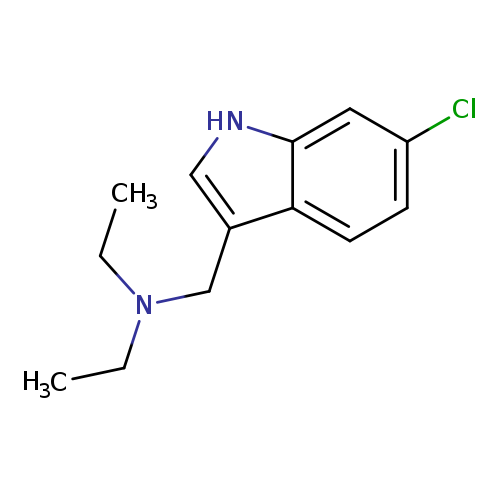 CCN(Cc1c[nH]c2c1ccc(c2)Cl)CC