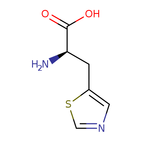 N[C@@H](C(=O)O)Cc1cncs1