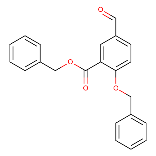 O=Cc1ccc(c(c1)C(=O)OCc1ccccc1)OCc1ccccc1