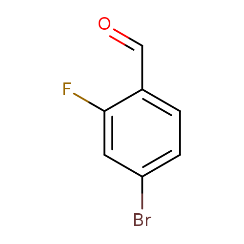 O=Cc1ccc(cc1F)Br