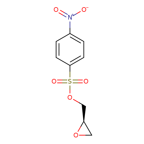 O=S(=O)(c1ccc(cc1)[N+](=O)[O-])OC[C@@H]1OC1