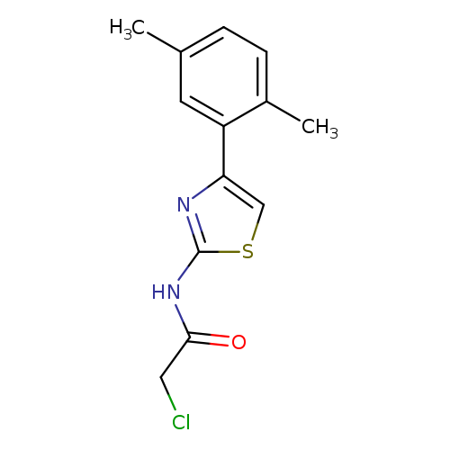 ClCC(=O)Nc1scc(n1)c1cc(C)ccc1C