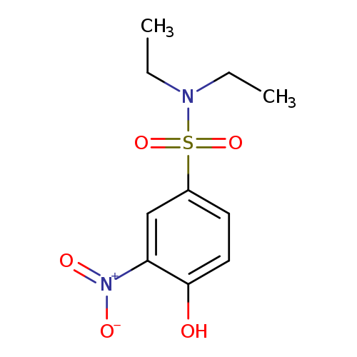 CCN(S(=O)(=O)c1ccc(c(c1)[N+](=O)[O-])O)CC