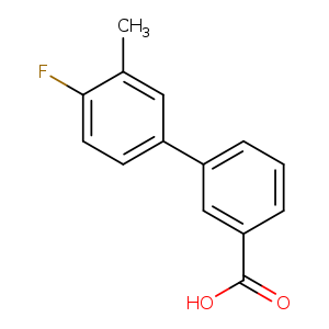 OC(=O)c1cccc(c1)c1ccc(c(c1)C)F