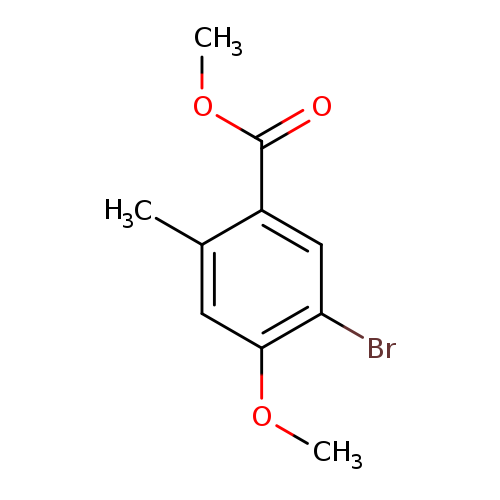 COC(=O)c1cc(Br)c(cc1C)OC