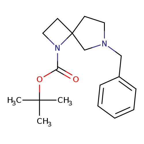 O=C(N1CCC21CCN(C2)Cc1ccccc1)OC(C)(C)C